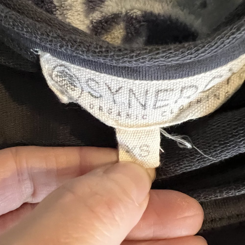 Synergy Organic Clothing Grey Classy Mid-sleeve dress, side front pockets, XS